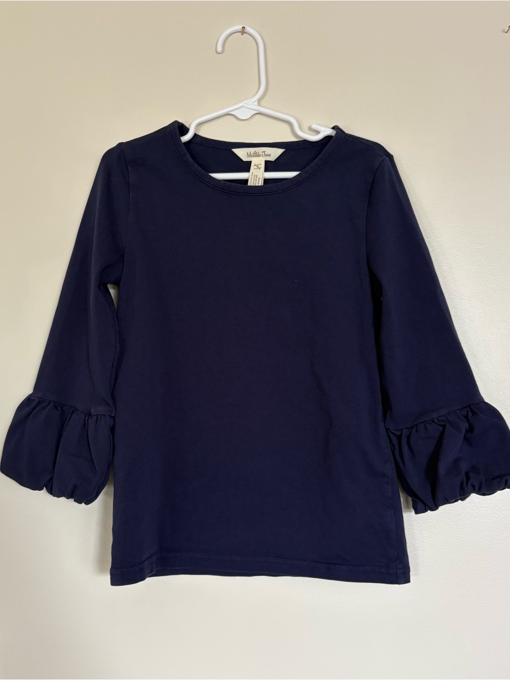 Matilda Jane Navy Blue Puff Sleeve Essential Top